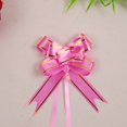 thumbnail image 1 of Caja de dulces para suministros de boda, 200 piezas, caja de regalo, decoración, flor, borde dorado, rosa, lazo de mano, trompeta, 15 mm, 1 of 5