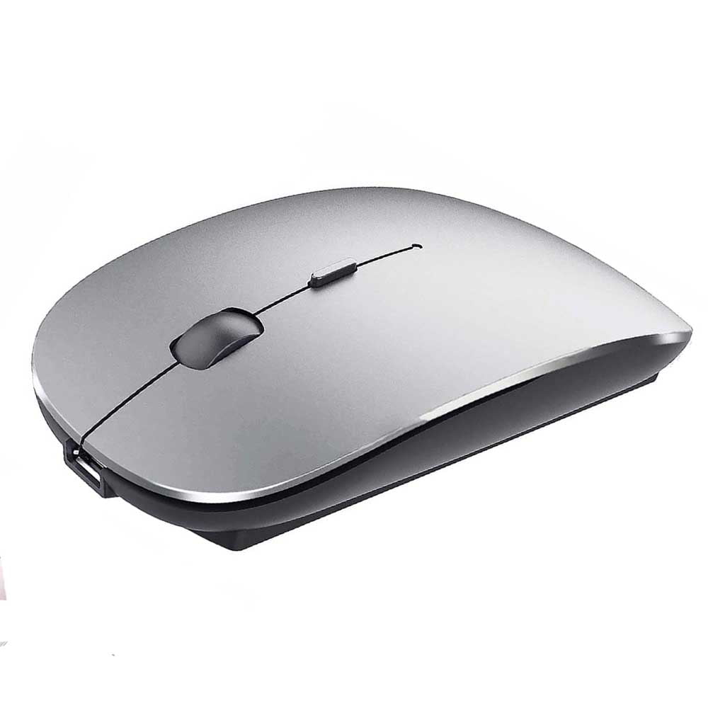 Bedreven Inheems salami Wireless Mouse with Bluetooth Silent, Slim Computer Mouse with Rechargeable  for Windows Notebook,Mac Laptop SPACE GRAY - Walmart.com