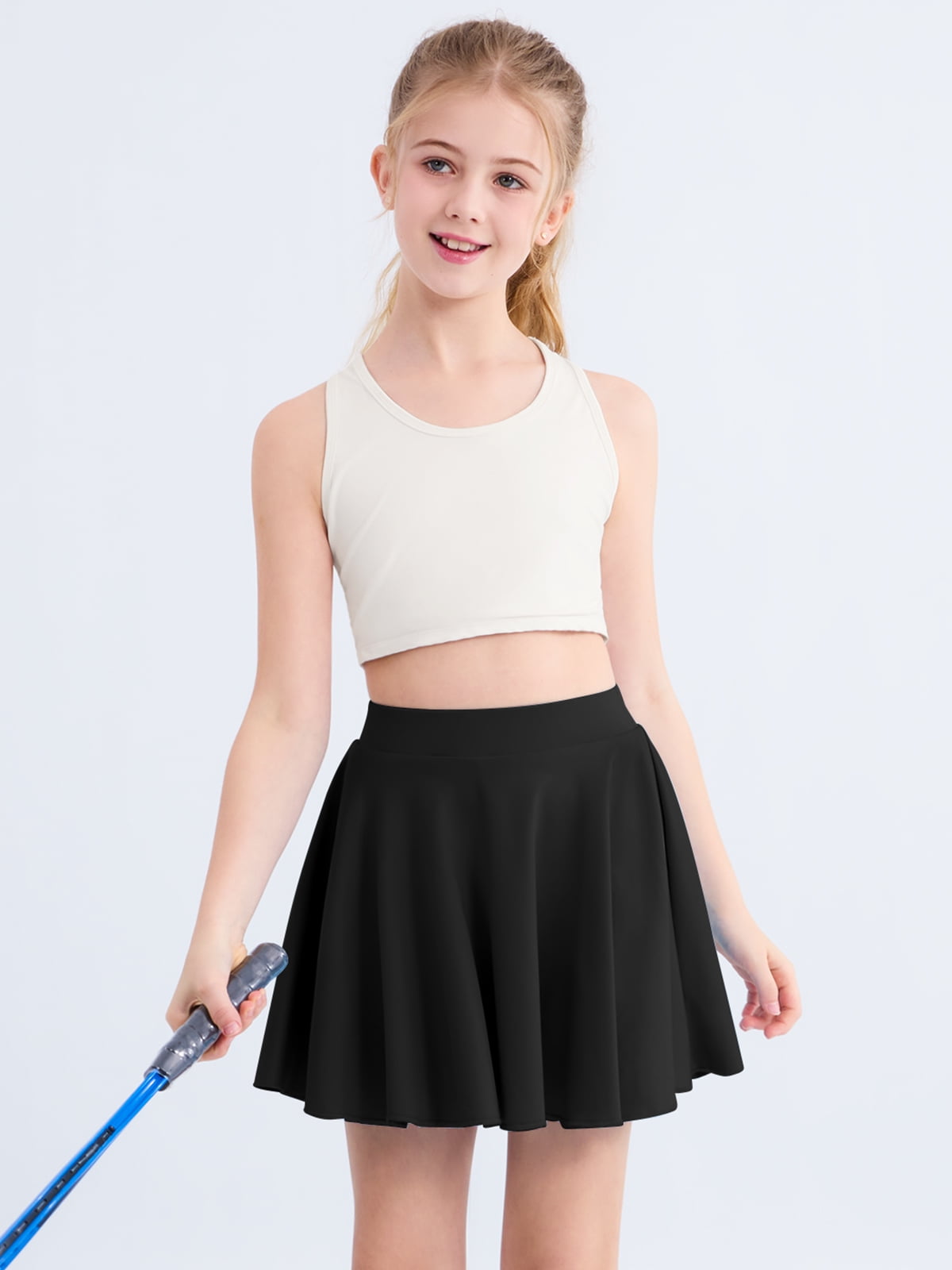 SILVERCELL 3-16Y Teens Girls Casual Mini Skirts with Liner, Kids