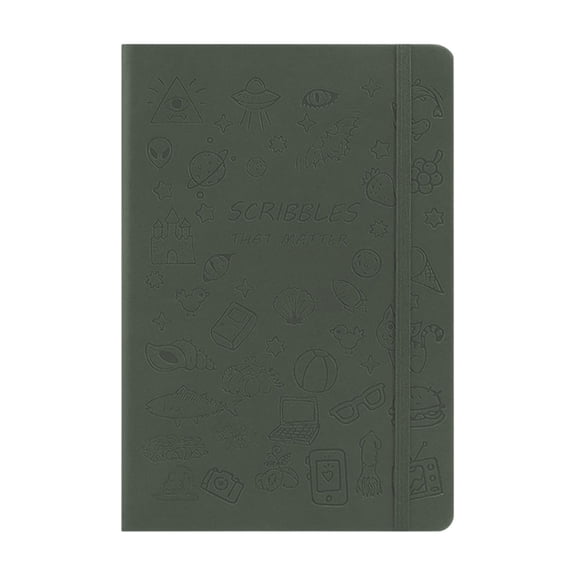 Orangide Notebook, Softcover Cartoon A5 Journal for Students, Cute Diary with Elastic Band, Lined Pages for Business Notes