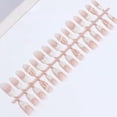 thumbnail image 4 of 10pcs Purple Cat Eye Press On Nails Short Round Solid Color Fake Nails Tips Reusable Summer Nail Art Set, 4 of 8