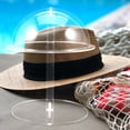 thumbnail image 2 of WORGEOUS 4pcs Hat Stand Acrylic Hat Cap Display Rack Hat Display Holder Transparent Hat Stand, 2 of 8
