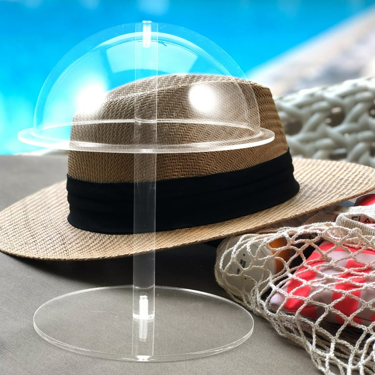 Show Rack Hat Display Rack Hat Stands Hat Holder For Display Hat Holder For Desktop Hat Display Stand Wig Round Acrylic