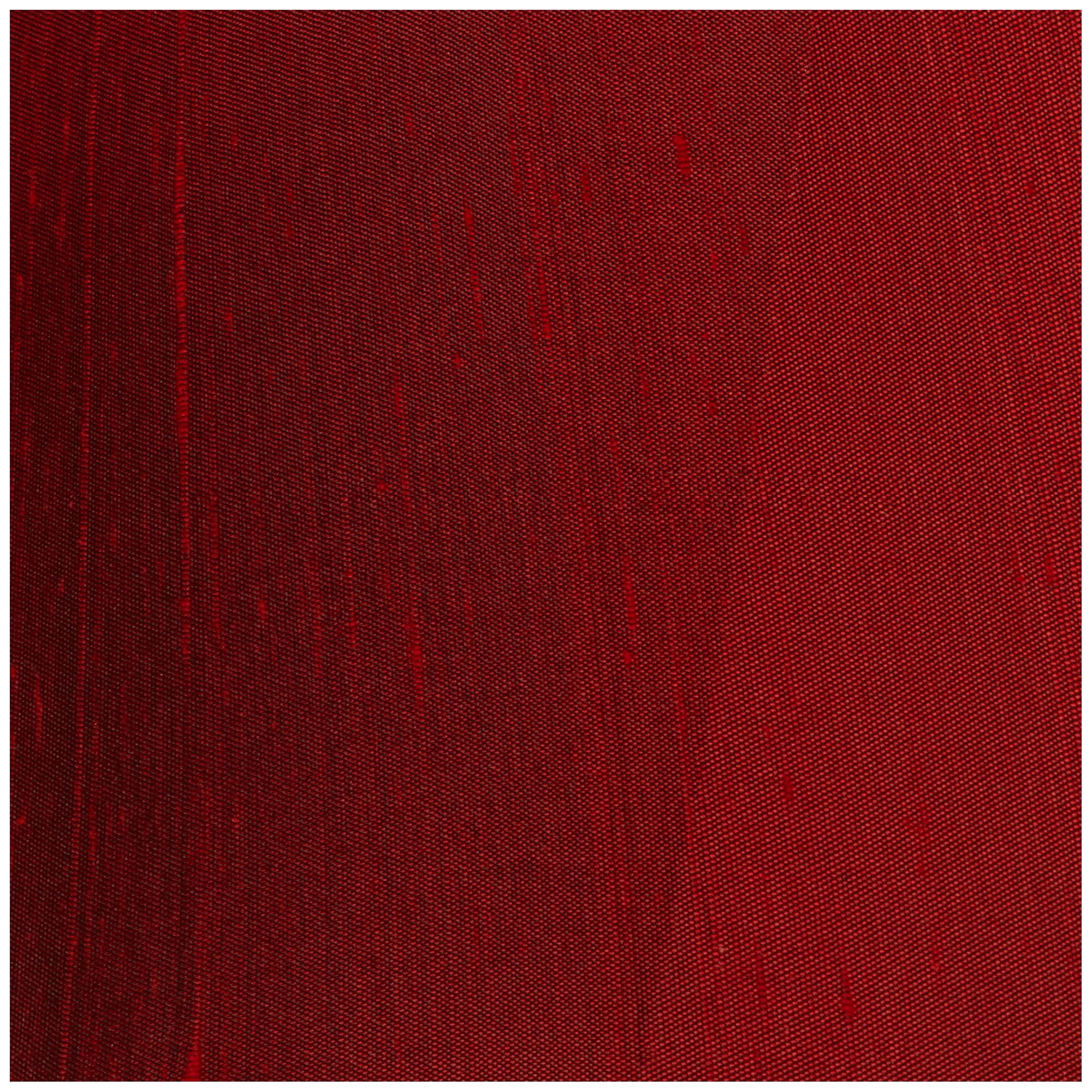 Springcrest Deep Red Small Bell Lamp Shade 5" Top x 12" Bottom x 8.5" High x 9" Slant (Spider) Replacement with Harp and Finial