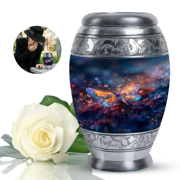 Stellar Dragonfly Large Urn For Ashes Adult Male, Urns For Ashes, Cremation Urns For Human Ashes, Urns For Adult Female Ashes, Urn For Ashes For Women, Urns For Ashes Adult Female Mother 10 Inch