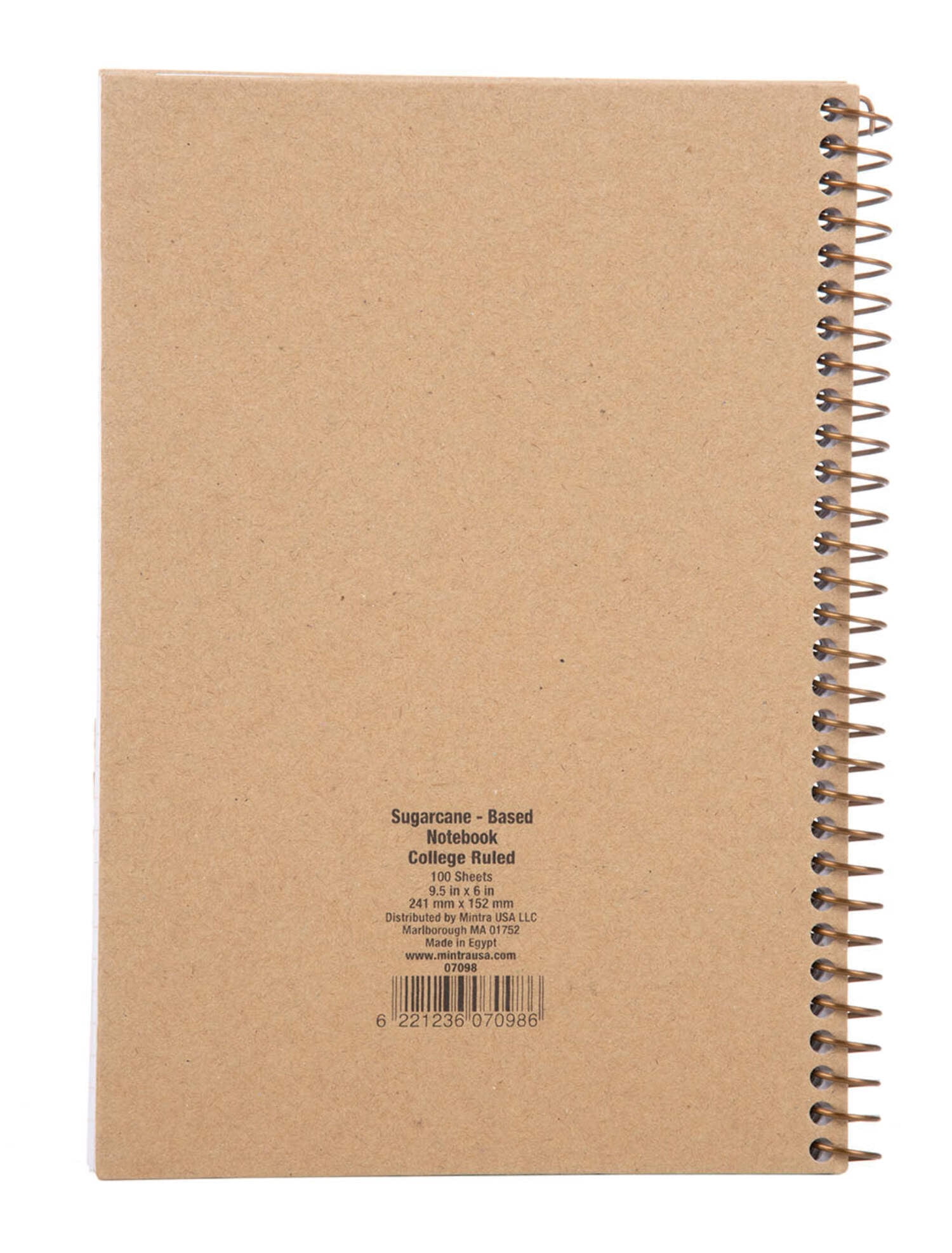100% Recycled Kraft Junior Notebook (3 Pack) - Plain - 6.5in x 9.5in (07098)