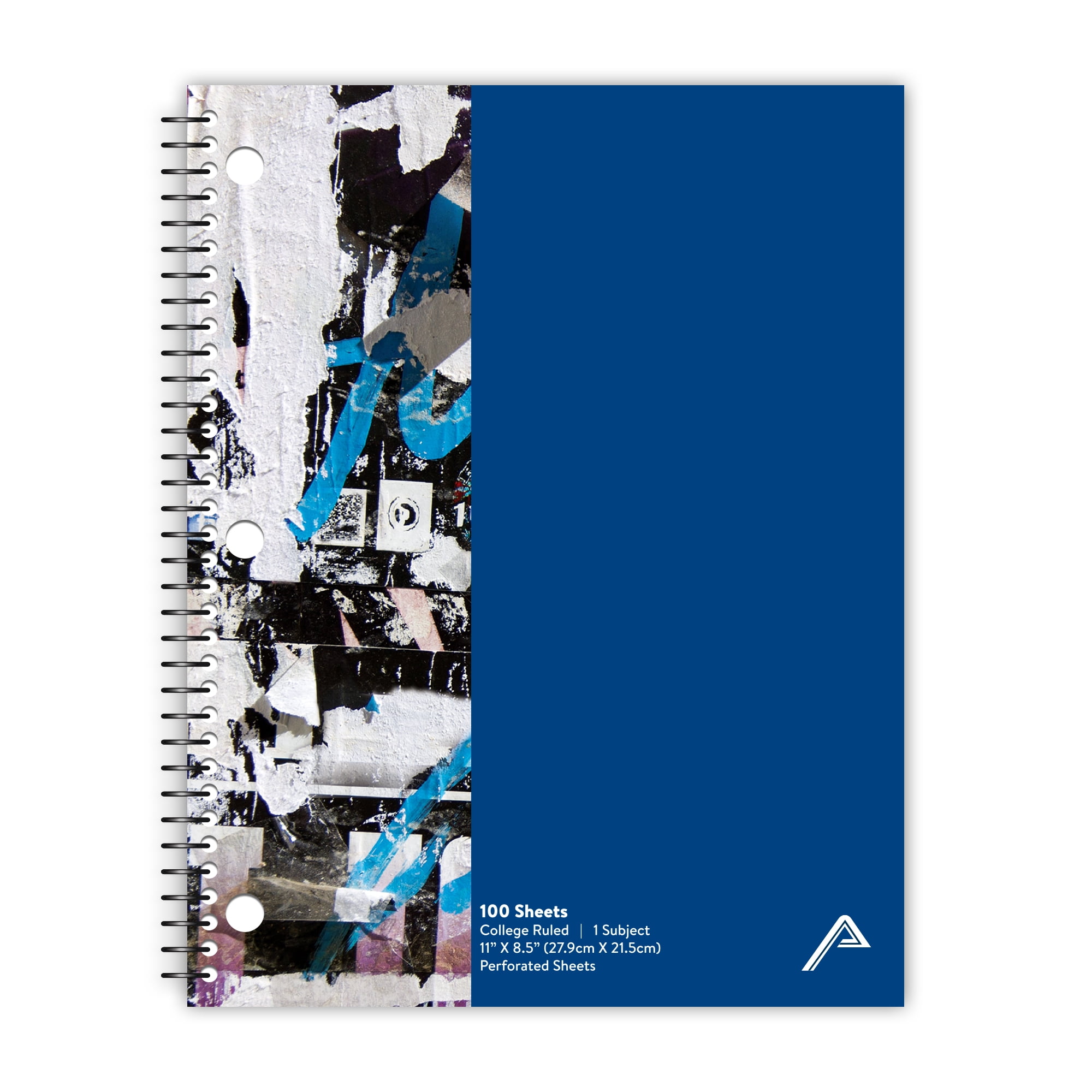 Viva Activa Writing Notebook, 1 Subject, 100 Sheets, College Ruled, Blue