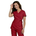 thumbnail image 2 of koi classics women's katelyn wrap solid scrub top, 2 of 7