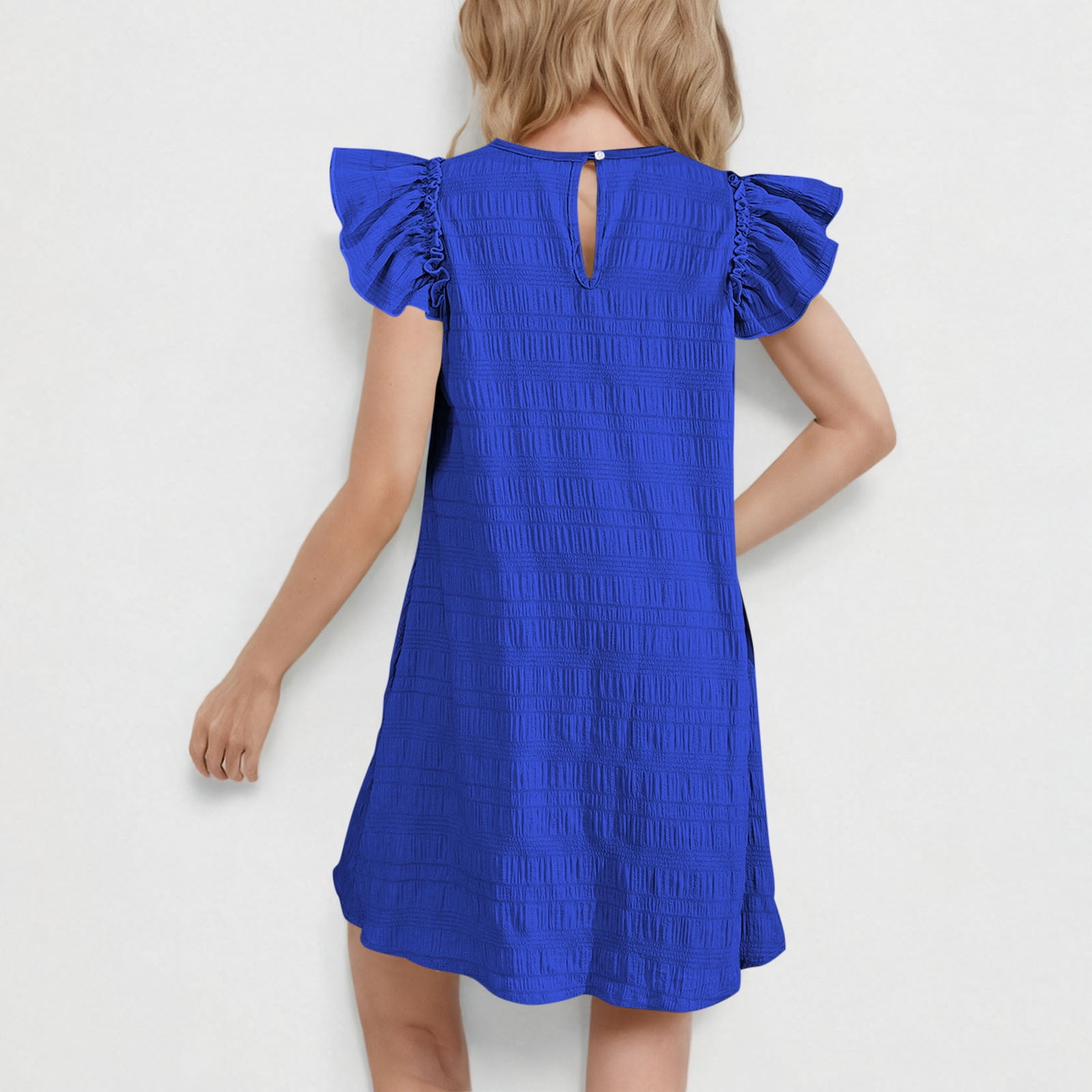 Sriper Camisole Dress for Toddler Girls 3T-4T,Short Sleeve Dresses 10-12,Dresses 9-10 Years Old Cute Outfits Kids Size 12-14,2T Girls Clothes Clearance Under $10,, Blue 8-9Years