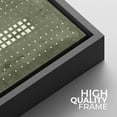 thumbnail image 5 of IDEA4WALL Framed Canvas Print Wall Art Abstract Spotted Grid Monochrome Dotted Illustrations Modern Art Geometric Pattern Wall Decorative Relax/Calm Comtenporary for Rooms - 16"x16" BLACK, 5 of 5
