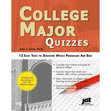 College Major Quizzes : 12 Easy Tests to Discover Which Programs Are