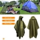 thumbnail image 1 of 3 en 1 Mujeres Hombres Chubasquero con capucha Turismo Camping Cubierta de lluvia Poncho (Verde), 1 of 5