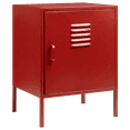 thumbnail image 1 of Bouclair Red Metal Locker Side Table, 1 of 10