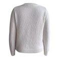 thumbnail image 2 of Suéter George para Mujer, Textura Boucle, Botones Plateados Crema Talla G, 2 of 4