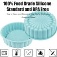 7in Sunflower Shape Silicone Baking Mold Reusable Round Cake Bread Pie