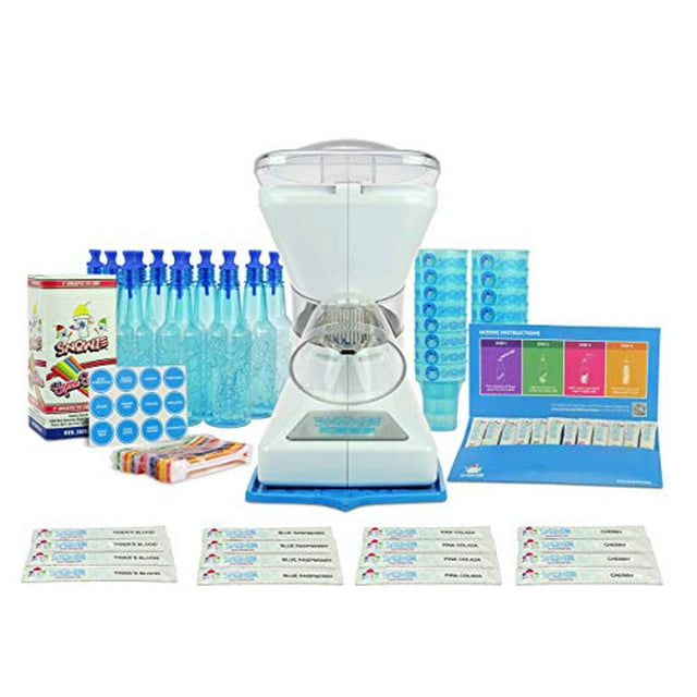 Little Snowie Max Snow Cone Machine - Premium Shaved Ice Maker, With Powder Sticks Syrup Mix, Entrepreneur Kit