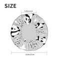 thumbnail image 6 of Easygdp Pandas Shower Caps for Women, Double Waterproof Layers Shower Cap, Quick Drying Bath Hair Cap Reusable, 6 of 9