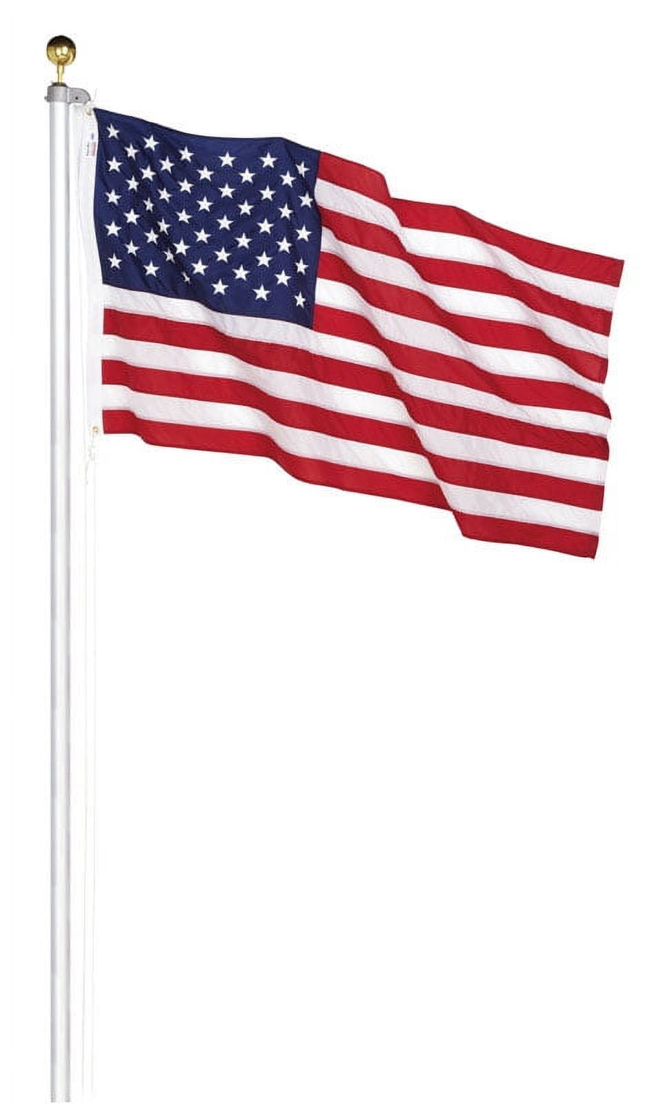 Valley Forge n Flag Kit - Nylon, Weatherproof, Outdoor - Made in , EA
