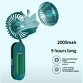 thumbnail image 4 of Ohufall USB Rechargeable Wearable Mini Fan Portable Cooling Fan With Power Bank Function For Outdoor, 4 of 6