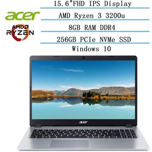 Acer Aspire 5 15.6 FHD Laptop AMD Ryzen 3 3200U 8GB RAM 256GB SSD Windows 10 Silver