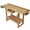 Natural + Rubber Wood+1, variant on LIANGKA 40 Inch Load Rated Work Table With Adjustable Operating Handle And Integrated Tool Storage Space
