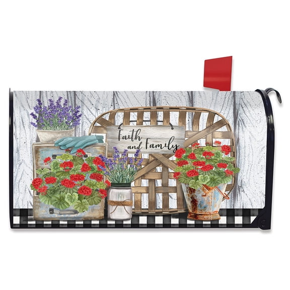 Briarwood Lane Faith and Family Farmhouse Spring Mailbox Cover