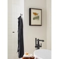 thumbnail image 2 of Amerock Esquire Polished Nickel/Gunmetal Single Prong Robe Hook, 2 of 9