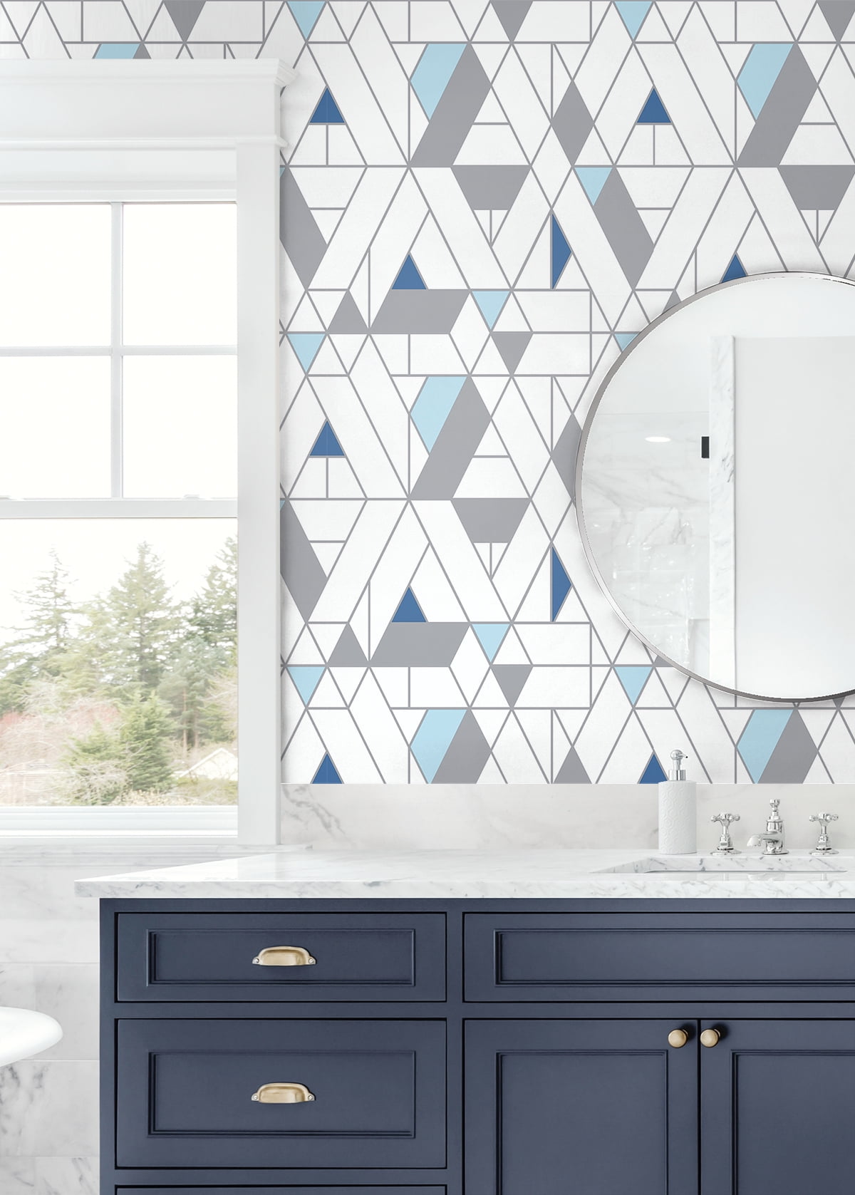 NextWall Kaleidoscope Peel and Stick Wallpaper
