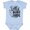 AE-Light Blue, variant on Little Surf Dude with Surfboard Boys Baby Bodysuit