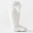 thumbnail image 4 of UQJfacai Baby Girls Knee High Socks with Bowknot Ruffled Cotton Stockings Newborn Infant Comfy Dress Socks 0-3 Years, 4 of 4