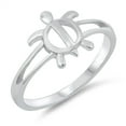 thumbnail image 1 of Tropical Turtle Hawaiian Style Filigree Ring 925 Sterling Silver Band Jewelry Female Male Size 5, 1 of 4