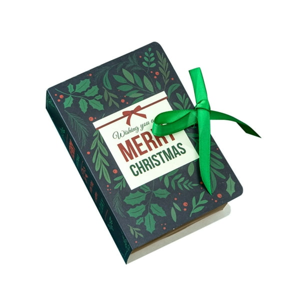 STYLAGO 10PC Christmas Cookie Boxes Holiday Bakery Gift Boxes Small kraft Boxes for Packaging Candy Goodies
