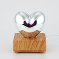 thumbnail image 2 of Lámpara Atmósfera Forma de corazón Luz Base de madera maciza Vidrio 3D Enchufe USB para dormir Ehuebsd Para estrenar, 2 of 9