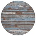 thumbnail image 2 of Addison Rugs Chantille Indoor/Outdoor Transitional Stripes Chocolate Washable Round Rug, 8' x 8', 2 of 6