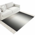 thumbnail image 4 of Black Ombre Washable Area Rug 3'x5',Black Grey White Gradient Modern Abstract Art Woven Cotton Tassels Kitchen Rugs,Non Slip Indoor Door Mat Throw Carpet for Entryway Living Room Nursery Laundry Room, 4 of 9