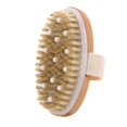 thumbnail image 2 of Scrubber - Cerdas de jabalí y nódulos de masaje para piel seca, circulación sanguínea, tratamiento de celulitis y drenaje linfático, 2 of 5