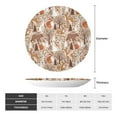 thumbnail image 2 of Balery Woodland Animals in Neutral Tones Print Bone China Decorative Plate Ceramic Dinner Plates Art Crafts with Display Stand-6in, 2 of 6