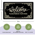 thumbnail image 3 of Doormat - "Welcome Please Remove Your Shoes" Mat - Personalized, anti - slip, prank gift, home decor, 18×30 inch, 3 of 4
