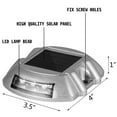thumbnail image 2 of VEVOR Solar Driveway Dock Light Set Die‑Cast Aluminum 16‑Pack White, 2 of 9
