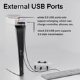 thumbnail image 5 of Arcticwind Cooling Fan for PS5 Accessories,PS5 Fan with 7 Modes RGB Light,Independent Touch Switch,3 Speed,2 USB Port,Compatible with PS5 optical drive version, digital version,White, 5 of 10