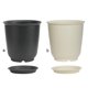 thumbnail image 3 of Tabletop Flower Pot Dormitorio Balcón Agujero de drenaje Flowerpot Planter Contenedor suculento con platillo accesorio de jardinería Elenxs HA011376-02, 3 of 7