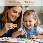 Jupitearth 36Ct Non-Toxic Washable,Silky Crayons for toddlers1-3,Kids 4-8,Back to School Art Supplies