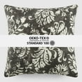 thumbnail image 5 of Noble Linens Elegant Cotton Decor Throw Pillow in Distressed Floral Pattern, 5 of 8