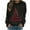 2-Red, variant on Makaor Sweatshirt Women Christmas Crew Neck Tops Raglan Sleeve Long Sleeve Pullover Graphic Casual Clothes