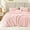 04 Pink, variant on Fluffy Comforter Set King Size - Super Soft Faux Fur 3D Grid Jacquard Comforter 3 Pieces, Black Fleece Bedding Set,Winter Warm Bed Set,1 Comforter with 2 Pillowcases