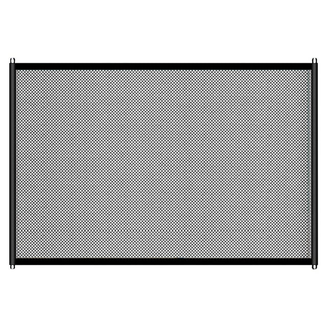 Puerta plegable portátil de malla para mascotas - 28,3 pulgadas de altura, nylon duradero e instalación sin herramientas - para uso interior/exterior, puertas y seguridad de mascotas