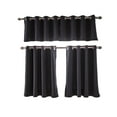 thumbnail image 2 of 29 x 36 inch Blackout Curtains, Elegant Country Small Window Curtains Half Window Decor Window Shades for Living Room/Cafe Shop/Bathroom, Blackout Cafe Short Kitchen Curtains 1 Panels, 2 of 5
