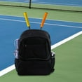 thumbnail image 1 of Mochila de bádminton as de hombro grandes ajustables para mujeres bolsa de tenis Negro, 1 of 8