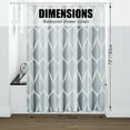 thumbnail image 5 of Grey Fabric Shower Curtain, Waterproof Design and Polyester, Quick-Drying, Weighted Hem, Shower Curtains Set for Bathroom W 72 x H 72, Machine Washable with 12 Hooks, 5 of 6