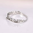thumbnail image 4 of HeartsAndYou Filigree Women Engagement Ring for Women 0.2ct Round Cut Moissanite 18k White Gold Over Silver, 4 of 6